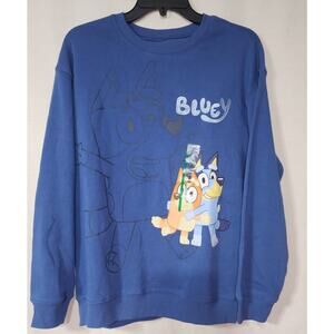 Bluey blue sweatshirt women's Medium